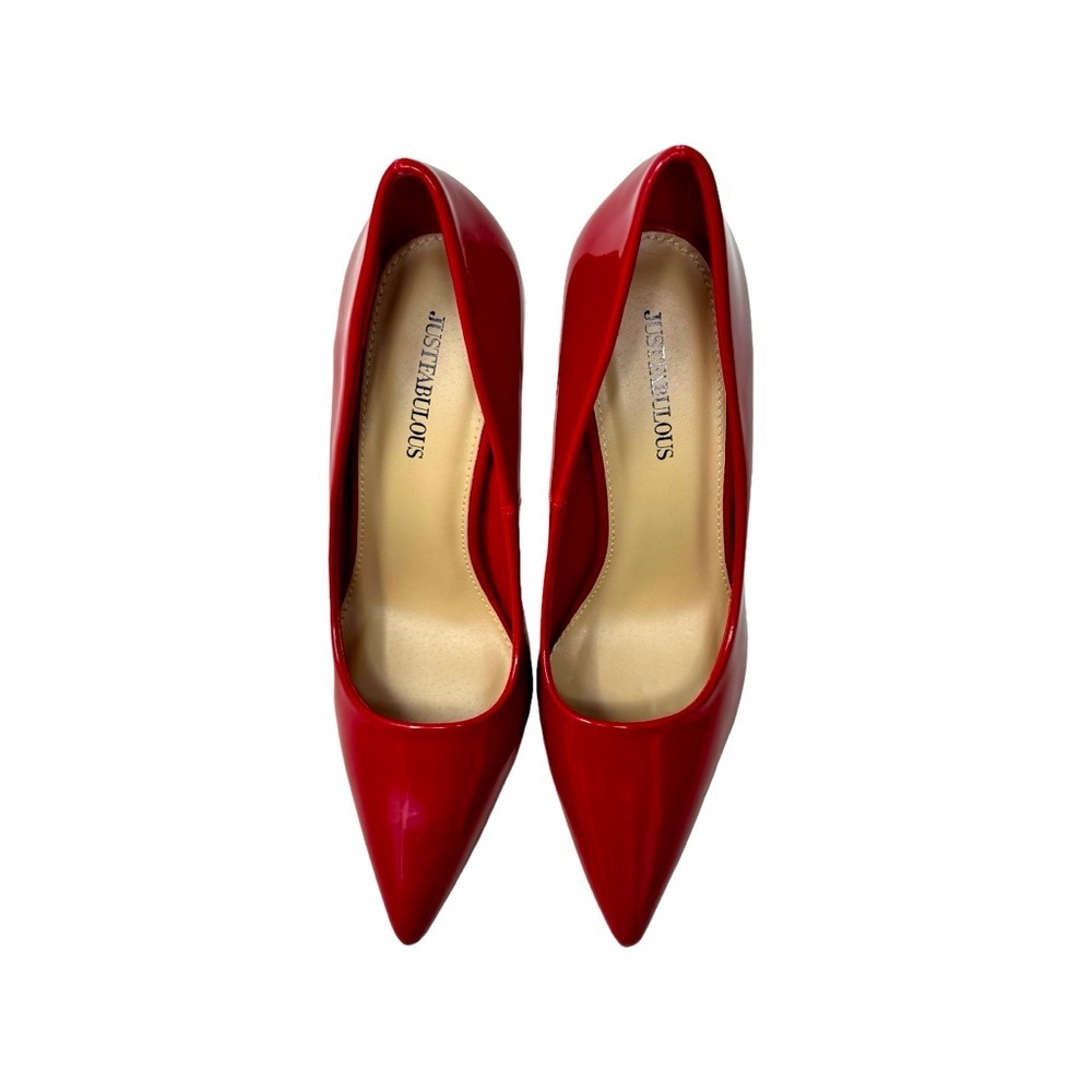 Justfabulous | Red 4” Heels | Pumps | Size 7 | NWOT - Picture 6 of 8